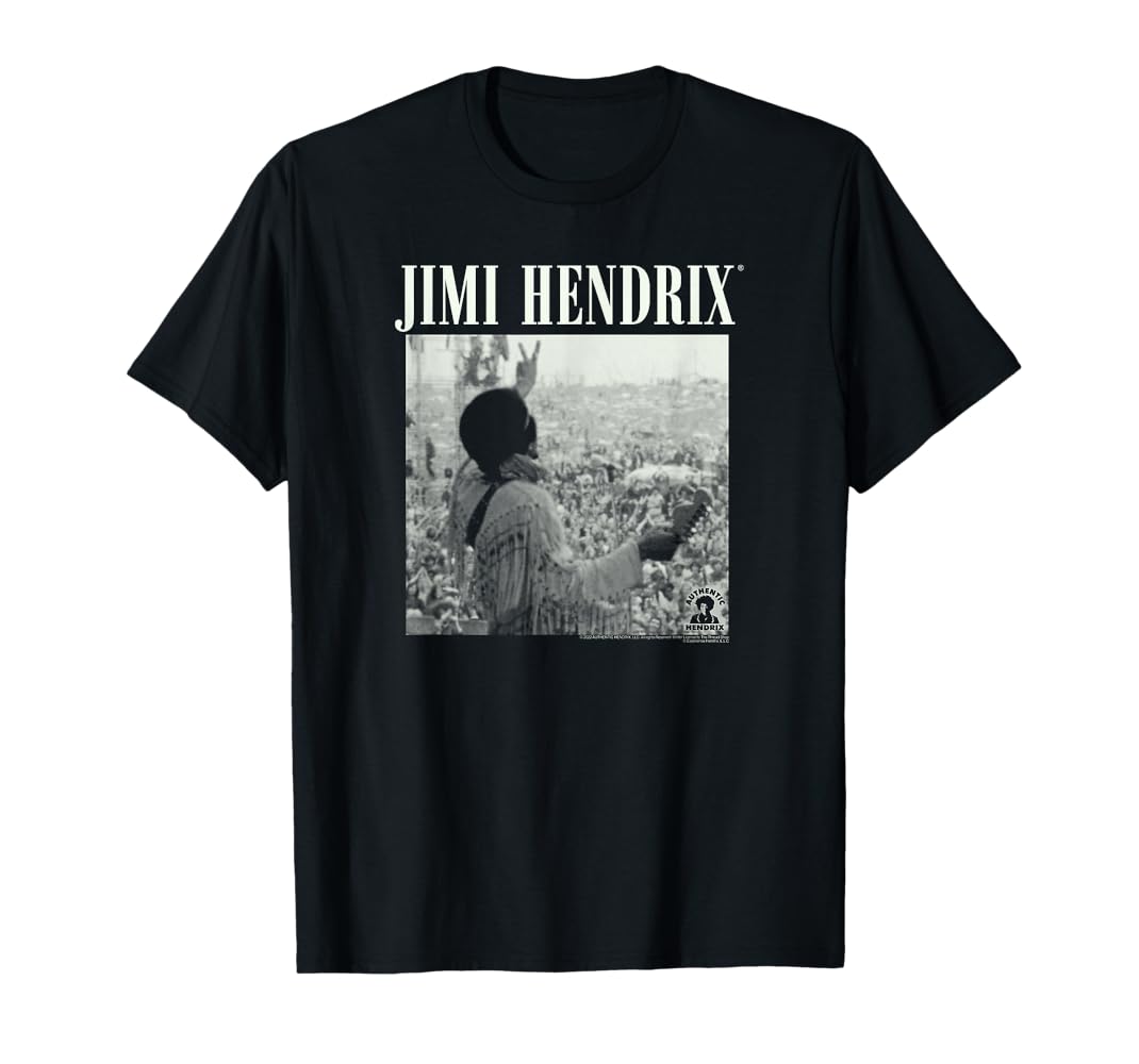 Jimi Hendrix Woodstock Tシャツ ジミヘン Amazon.com: Jimi Hendrix Live at Woodstock T-Shirt